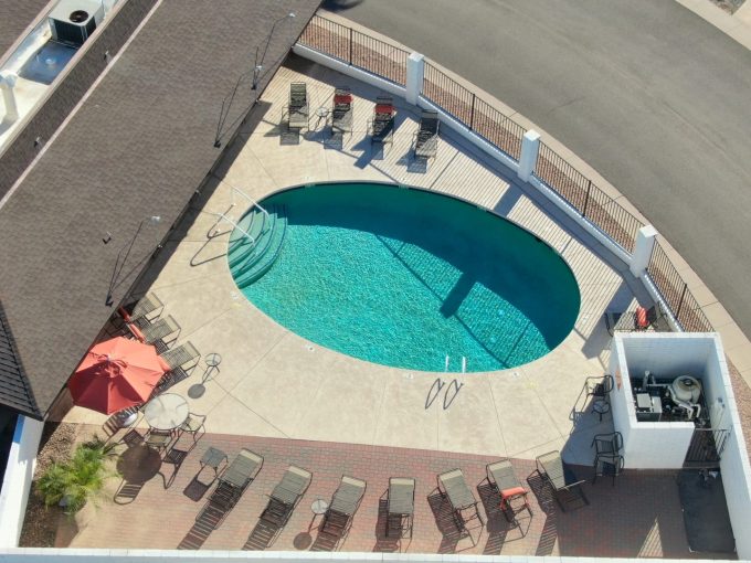 Aerial view of Swimming Pool