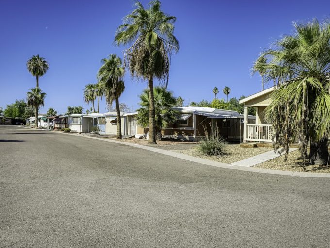 Street view of homes in Longhaven Estates